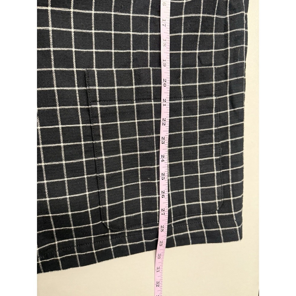 Madewell Waffleback Shaw Blazer Jacket Black White Windowpane Plaid NWT Sz L - Picture 6 of 15